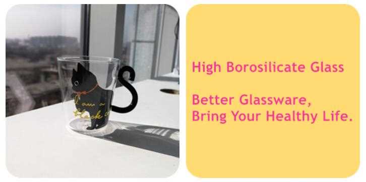 Factory Cheap Cat Water Glass Cup Wholesale