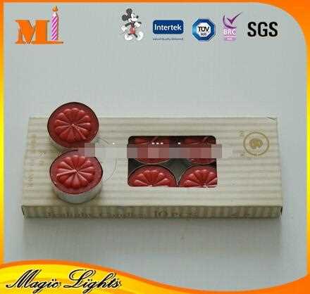 Box-packed Red Tealight Candles