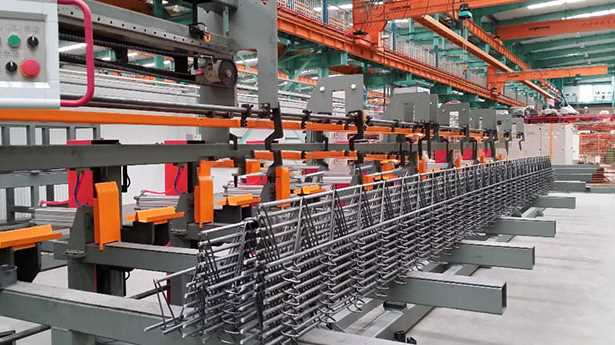 Matte Metallic truss girder welding machine