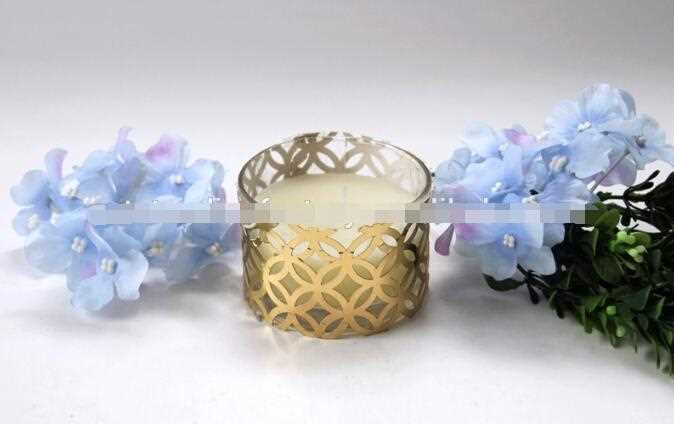 Scented Candle With Gold Laser Cut 
