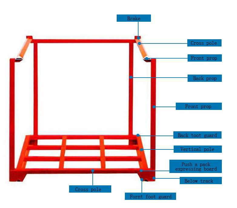 Professional design warehouse storage foldable stacking rack