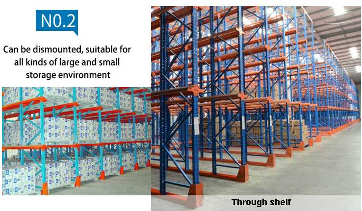 Adjustable industrial warehouse metal stainless steel shelf