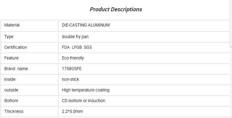 production description