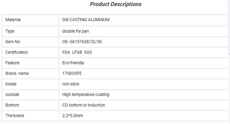 production description