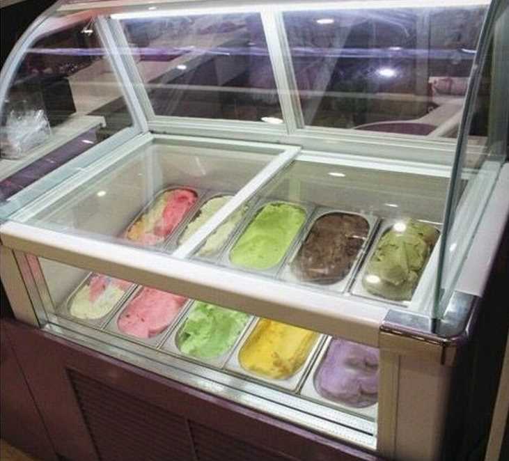 LK1.0LDF Gelato Chiller Freezer Display/Ice Cream Chiller Freezer