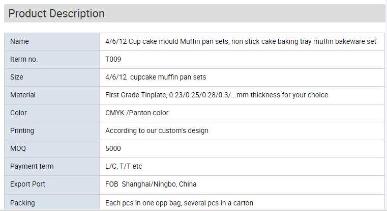 production description