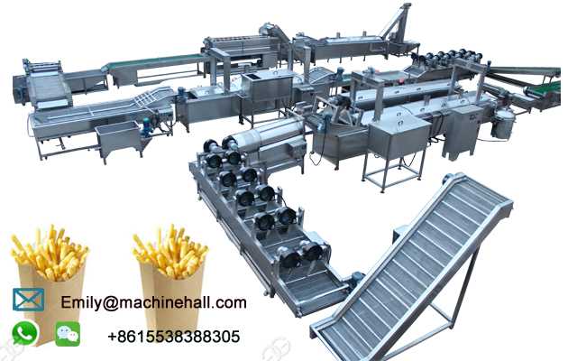 french fries production line for sale