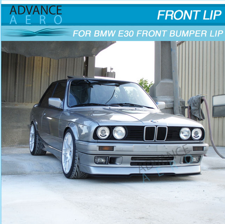 FOR 84 85 86 87 88 89 90 91 92 BMW E30 3-SERIES LOWER VALANCE OE MTECH STYLE FRONT BUMPER LIP SPOLIER BODY KIT PU