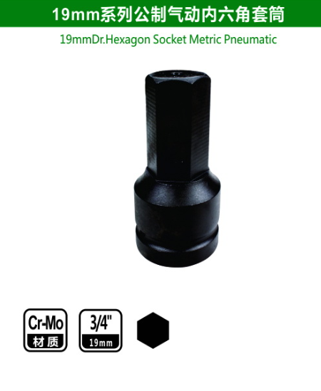 19mm Dr.Hexagon Socket Metric Pneumatic