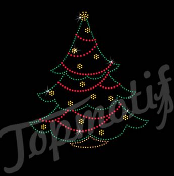 BELIEVE Christmas Deer Rhinestone Transfer For Garment Trimming