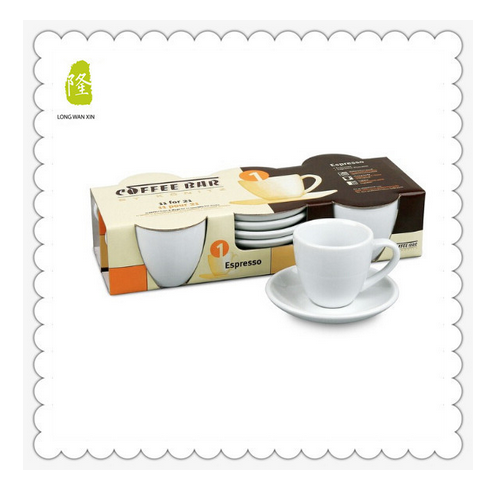 2015 Innovative Products Porcelain Espresso Coffee Cup With Saucer Set