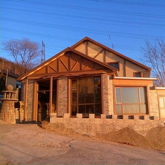 Wood-plastic slatted decking