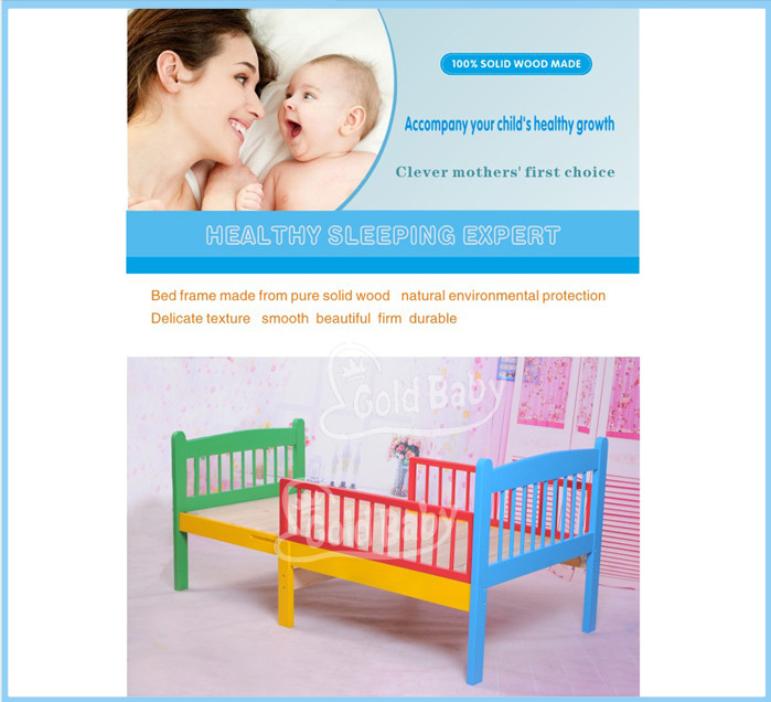 Fixed-sided multi-purposes toddler bed-convertible youth bed-extensible