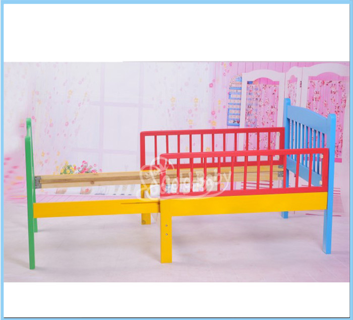 Fixed-sided multi-purposes toddler bed-convertible youth bed-extensible