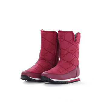 2015 fashion nylon + PU snow boots