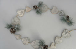 Decorative hanging stars and hearts for home decoration