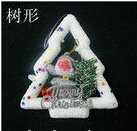 snowy christmas hanging ornament