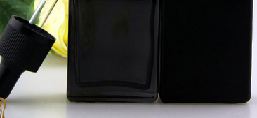 30ml solid/translucent black glass dropper bottles for e liquid with childproof dropper caps and tamper ring