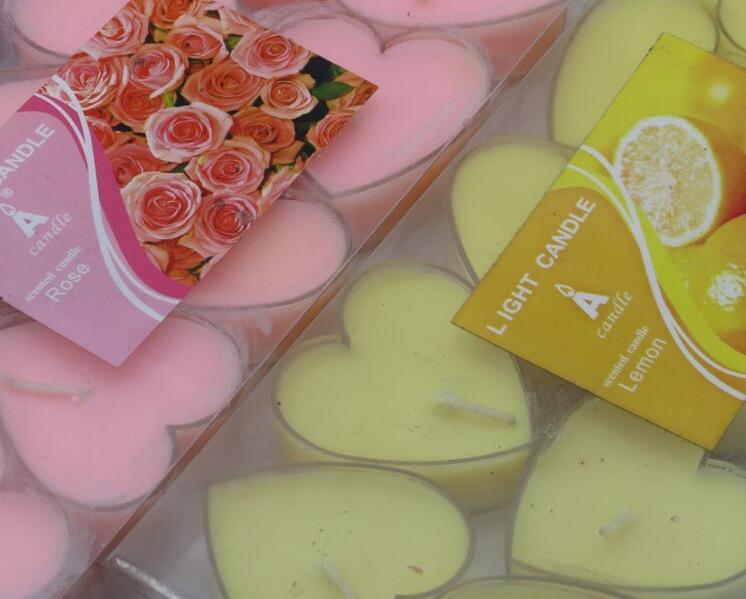 Heart shape tealight candle with competitive price