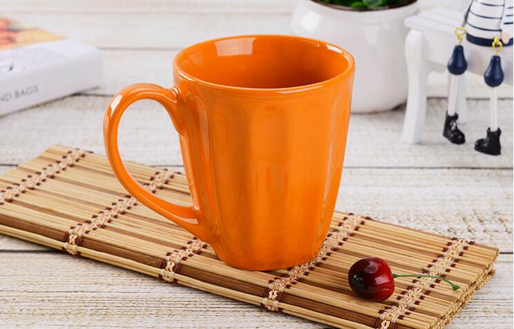 Solid Color Large Size Ceramic Coffee Mugs