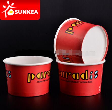 Disposable wholesale 5oz Ice cream paper cups with food grade paper board