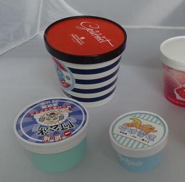Recycled ice cream paper cup paper ice cream cups with lids