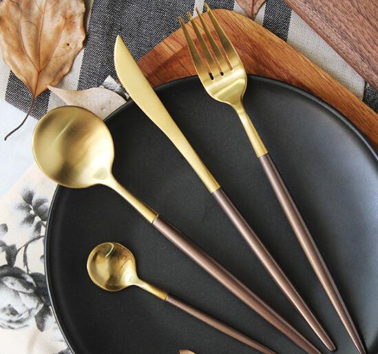 High Polish Coloured Handle Cutlery