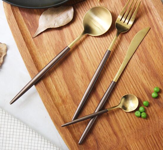 High Polish Coloured Handle Cutlery