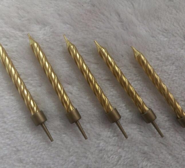 Golden Birthday Spiral Candles Wholesale
