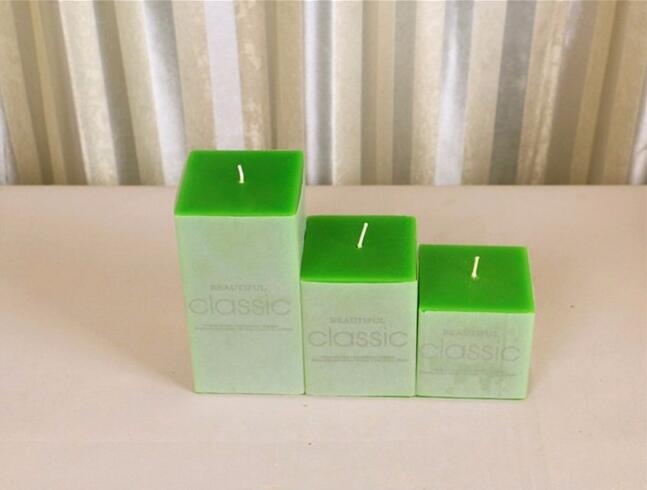 Fast Shipment Square Paraffin Wax  Pillar Candle