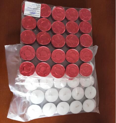 Unscented round pressed votive tealight candle