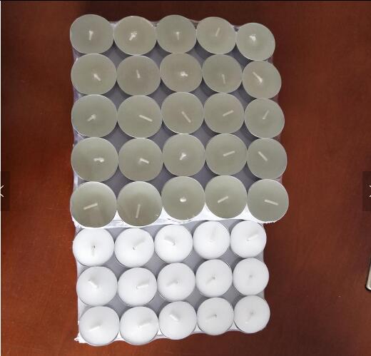Hot sale paraffin wax white tealight candle