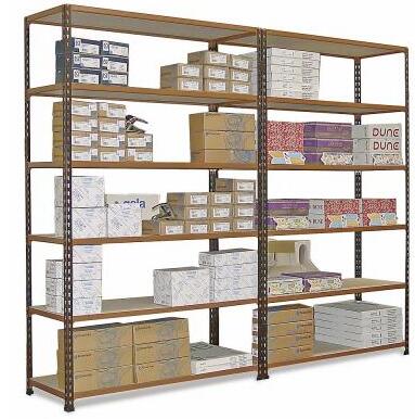 Boltless rivet shelving