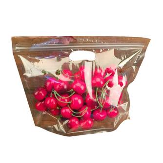 transparent zipper plastic packaging fresh fruit bags/vegetables plastic bags with handles