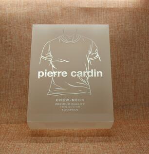 Custom logo printed plastic PP frosted box for clothes