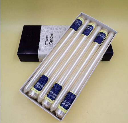 100% cotton wick household taper candle