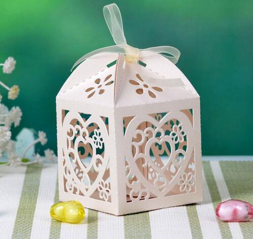 Little Ivy Vine Laser Cut pearl wedding paper gift box