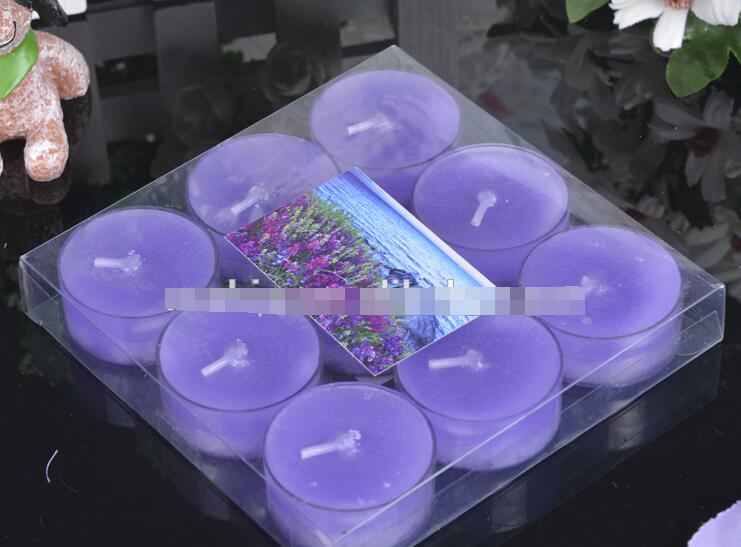 Set of 9pcs Tealight Candles In PVC box