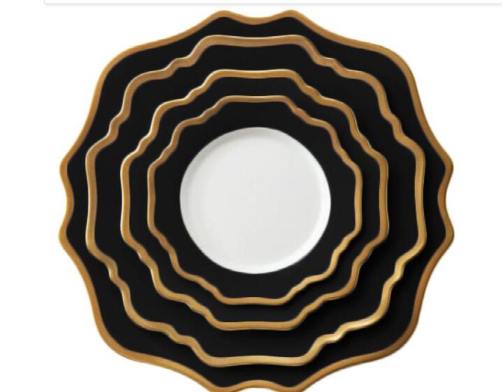 ceramic sealloped porcelain dinner plates