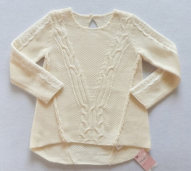 Ladies Hollow Sleeve White Women Sweater for sale