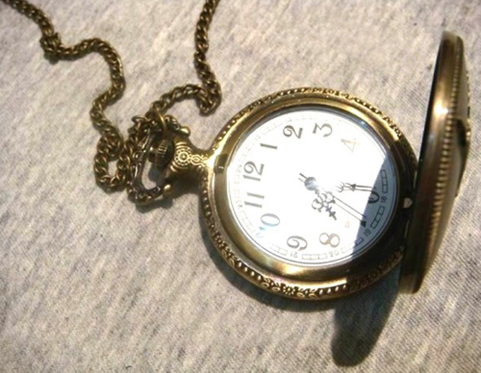 Jenia Vintage Eiffel Tower Necklace Pocket Watch PH01 sale