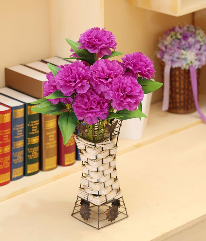 Silk Carnation Bush in Purple sale