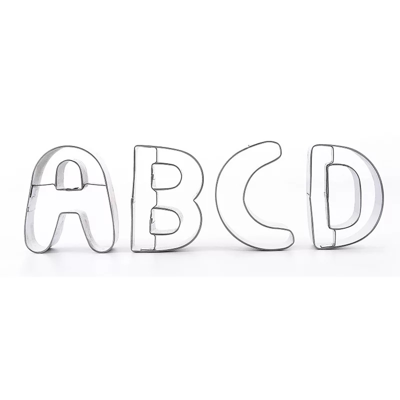 Fast delivery stainless steel 26 English letters cookie cutter sale