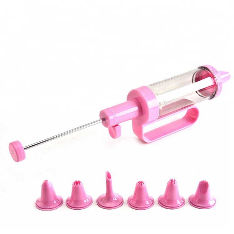 6 piece nozzle piping tip plastic cake decorating tips sale