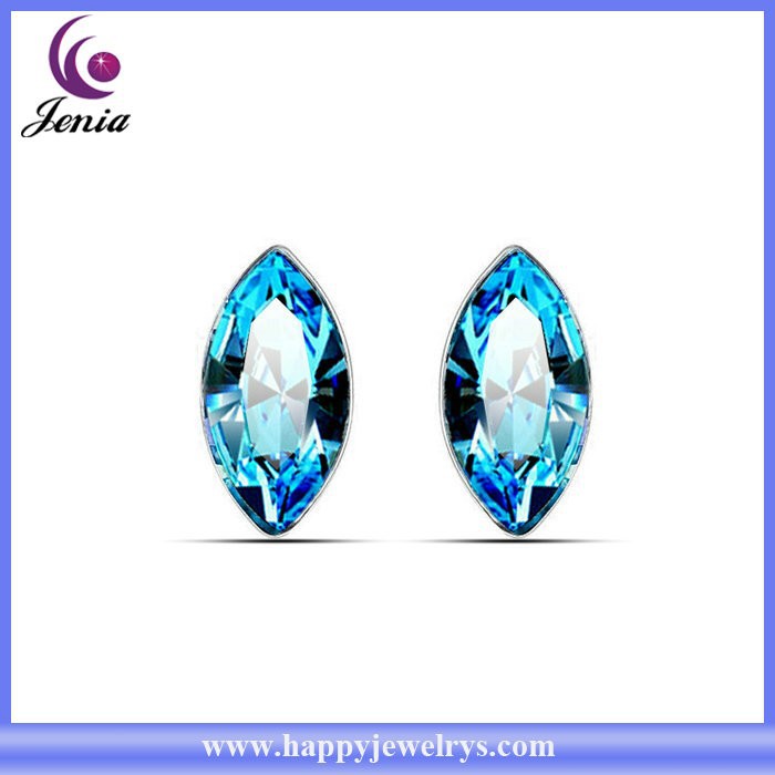High quality wholesale price Austrian crystal stud earring 18k gold plated bead earring ( YWE5045-3) for sale