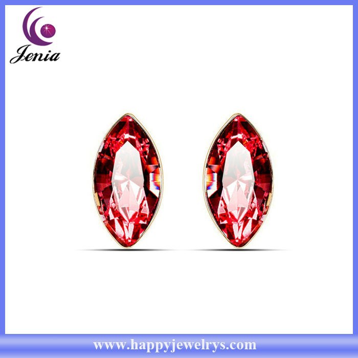 High quality wholesale price Austrian crystal stud earring 18k gold plated bead earring ( YWE5045-3) for sale