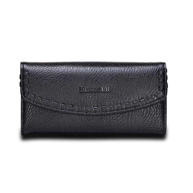 Jenia High Quality Women Best Selling Elegant Fashion Black Simple Wallet for sale