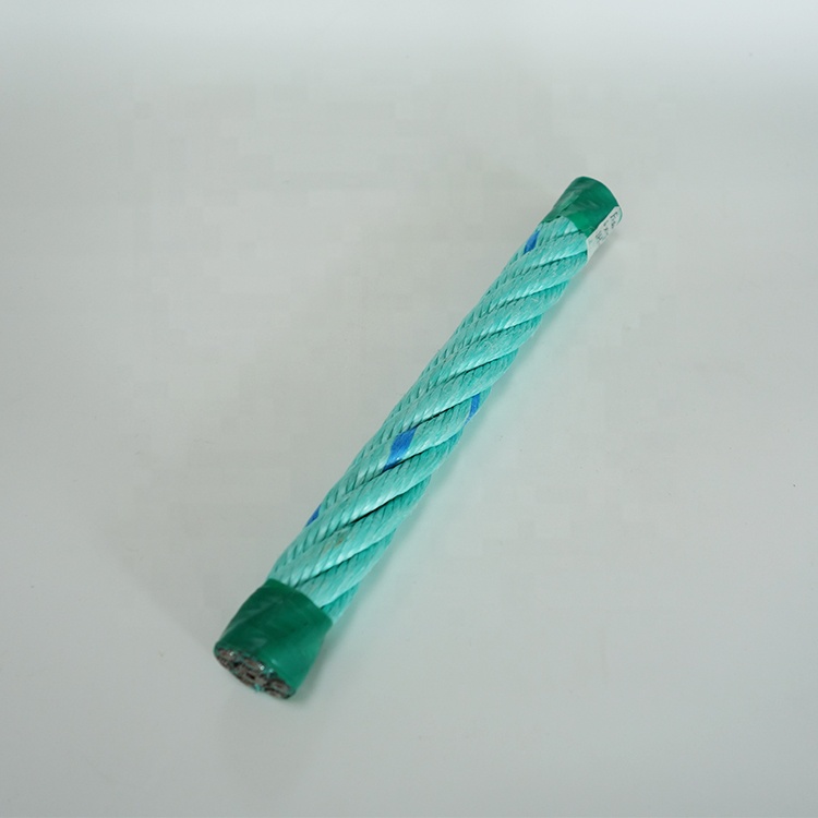 24mm 6 Strands PP Rope Combination with Steel Core For Fishing for sale
