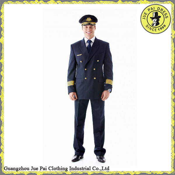 factory direct supplier custom anti-shrunk airline overall pilot uniform in China Guangzhou for sale