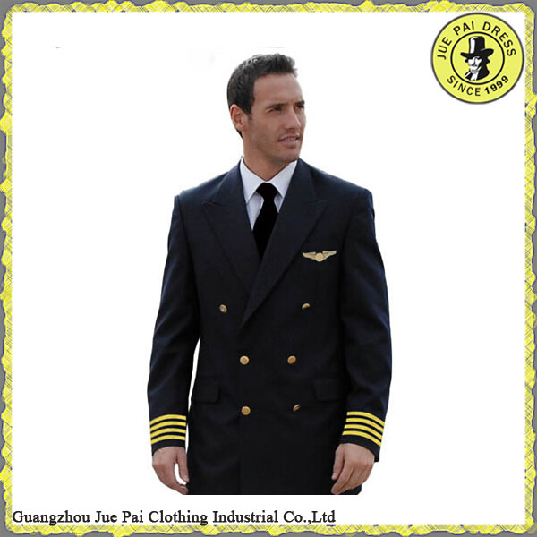 factory direct supplier custom anti-shrunk airline overall pilot uniform in China Guangzhou for sale